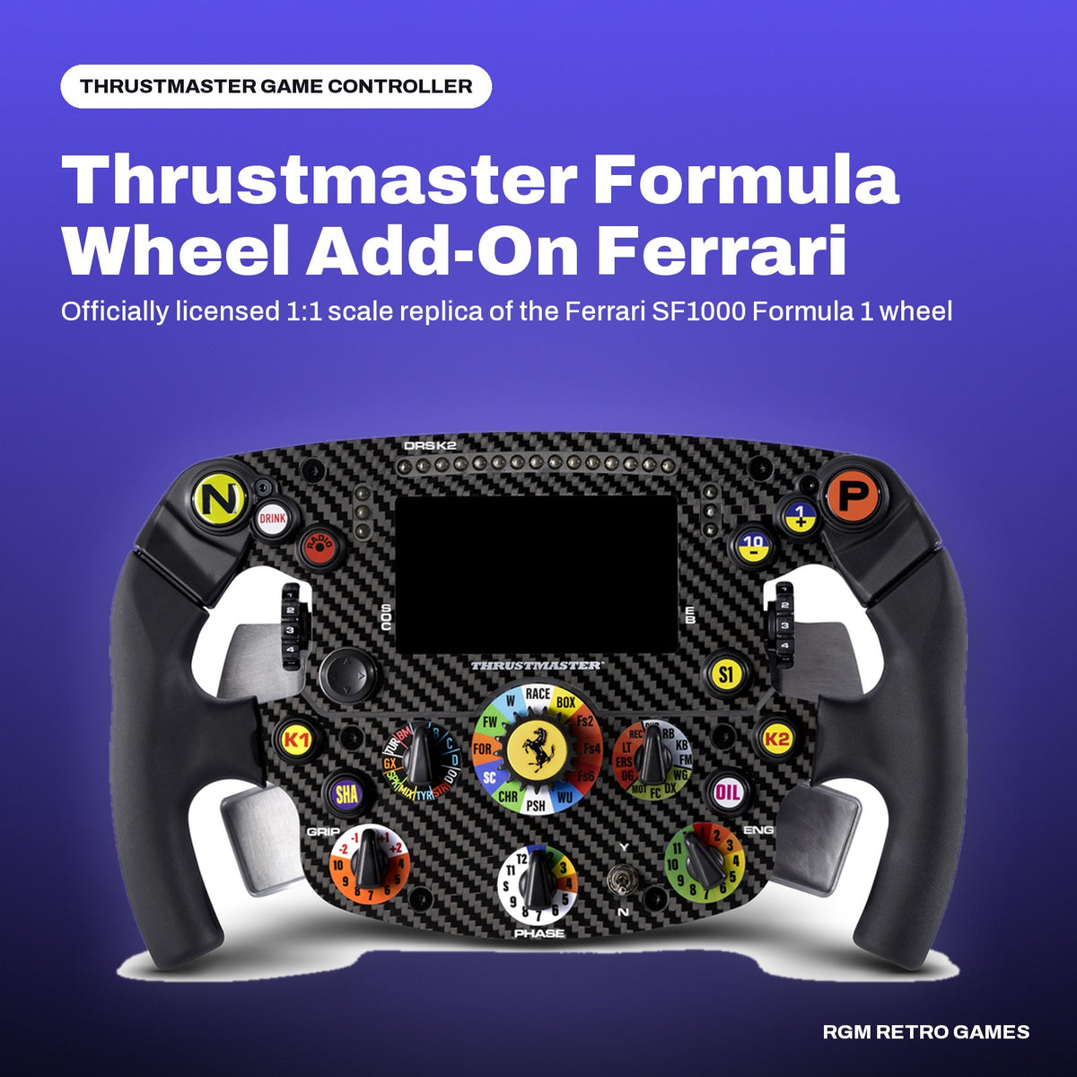 Thrustmaster Formula Wheel Add-On Ferrari SF1000 Edition in a Thrustmaster color scene