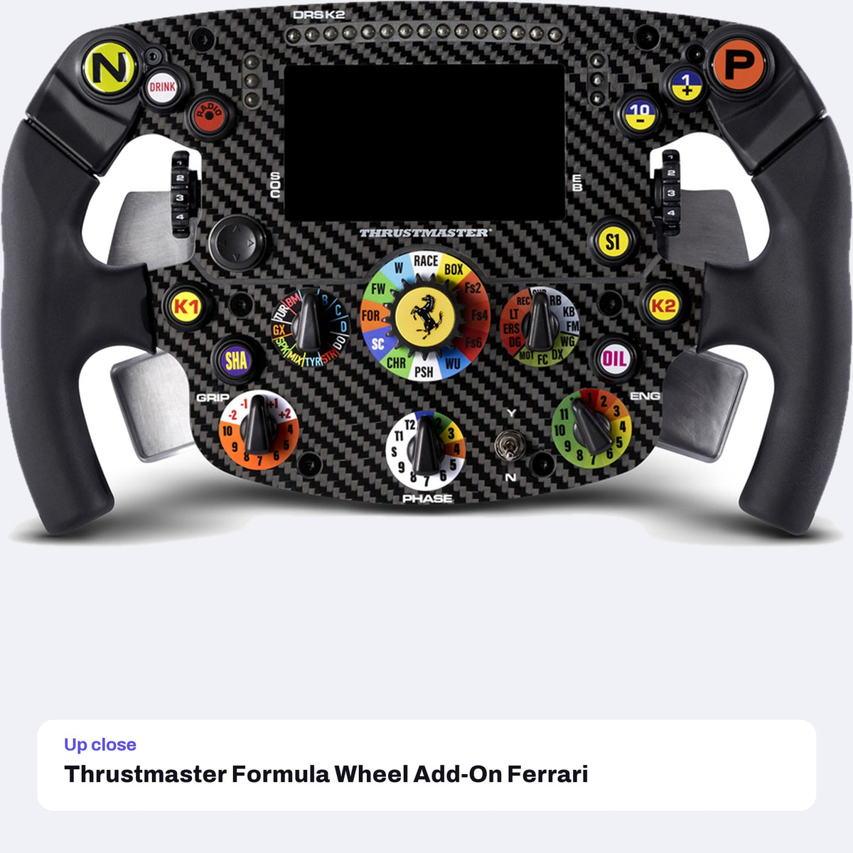 Thrustmaster Formula Wheel Add-On Ferrari SF1000 Edition, close-up detail