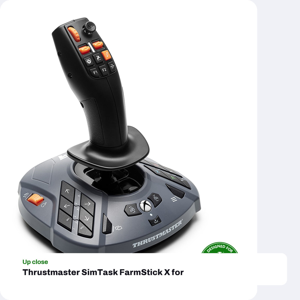 Thrustmaster SimTask FarmStick X for Xbox Series X|S and PC, close-up detail