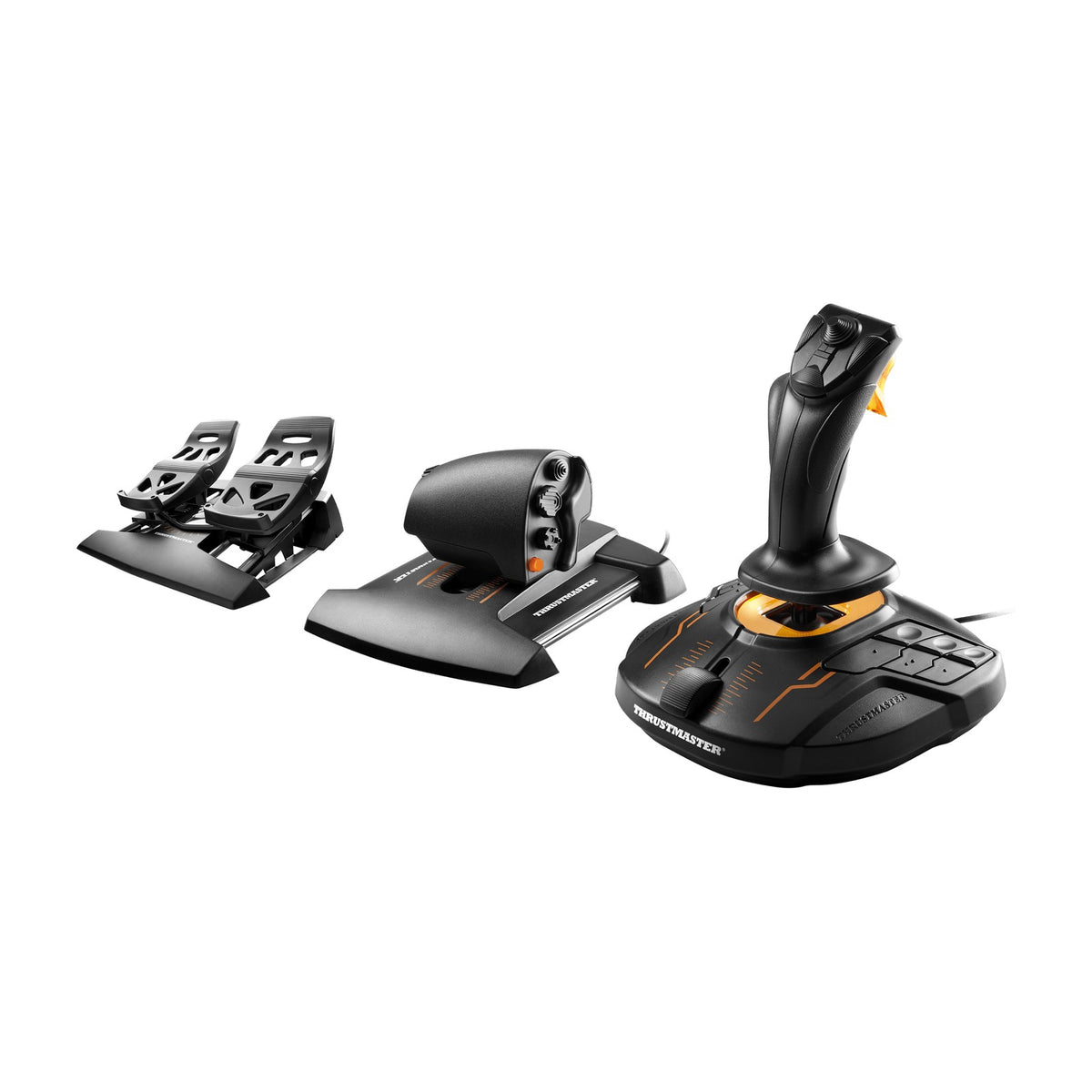 Thrustmaster T.16000M FCS Flight Pack, front view on a white background