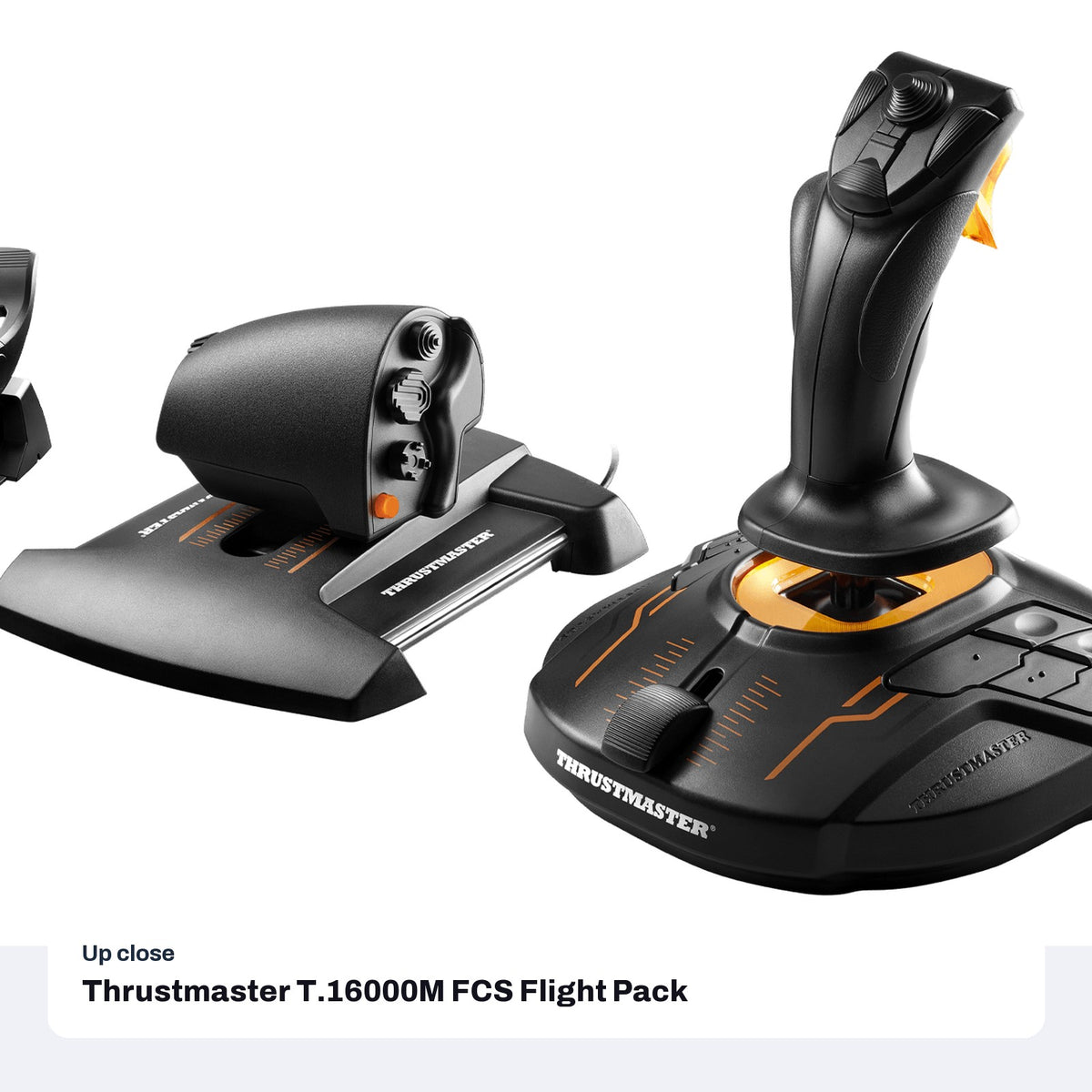 Thrustmaster T.16000M FCS Flight Pack, close-up detail