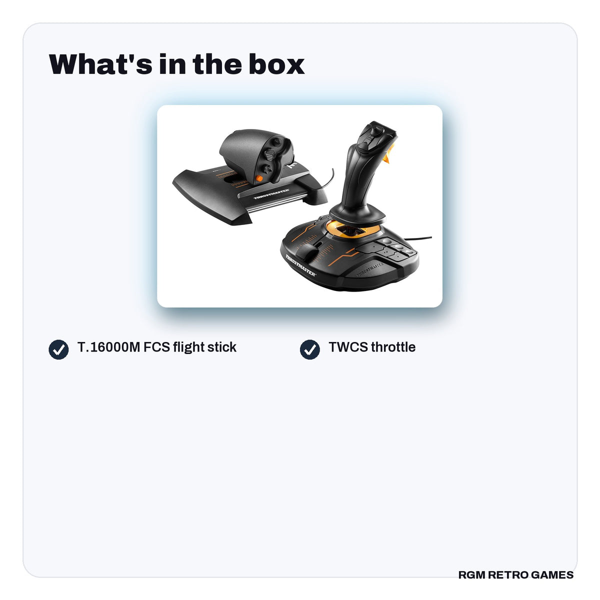 What's in the box with the Thrustmaster T.16000M FCS HOTAS