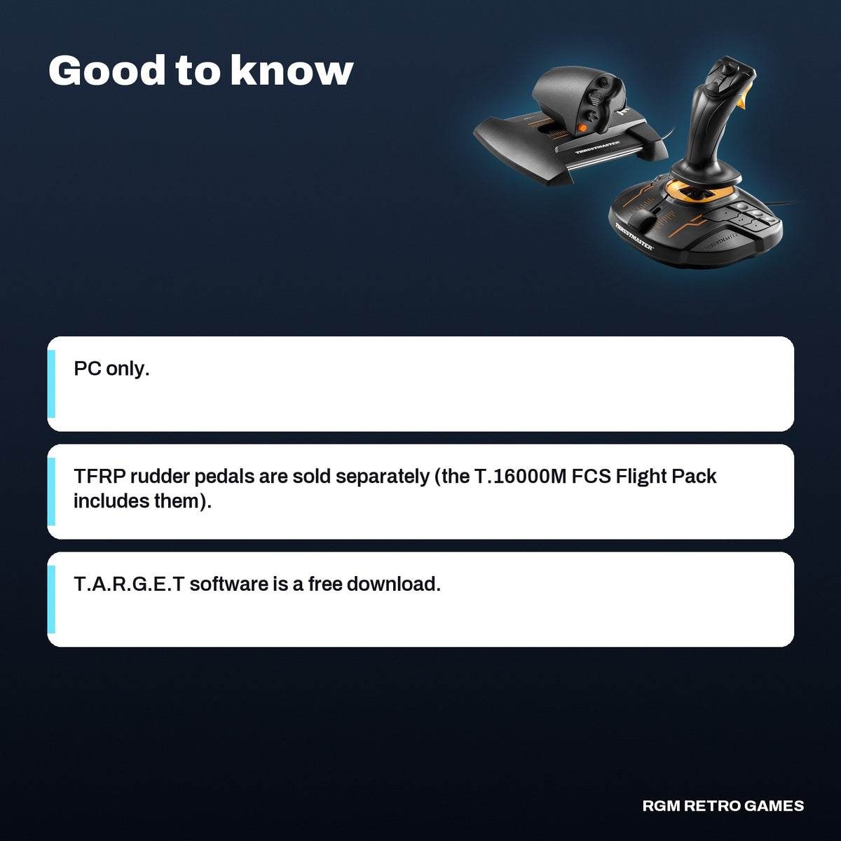 Thrustmaster T.16000M FCS HOTAS, good to know before you buy