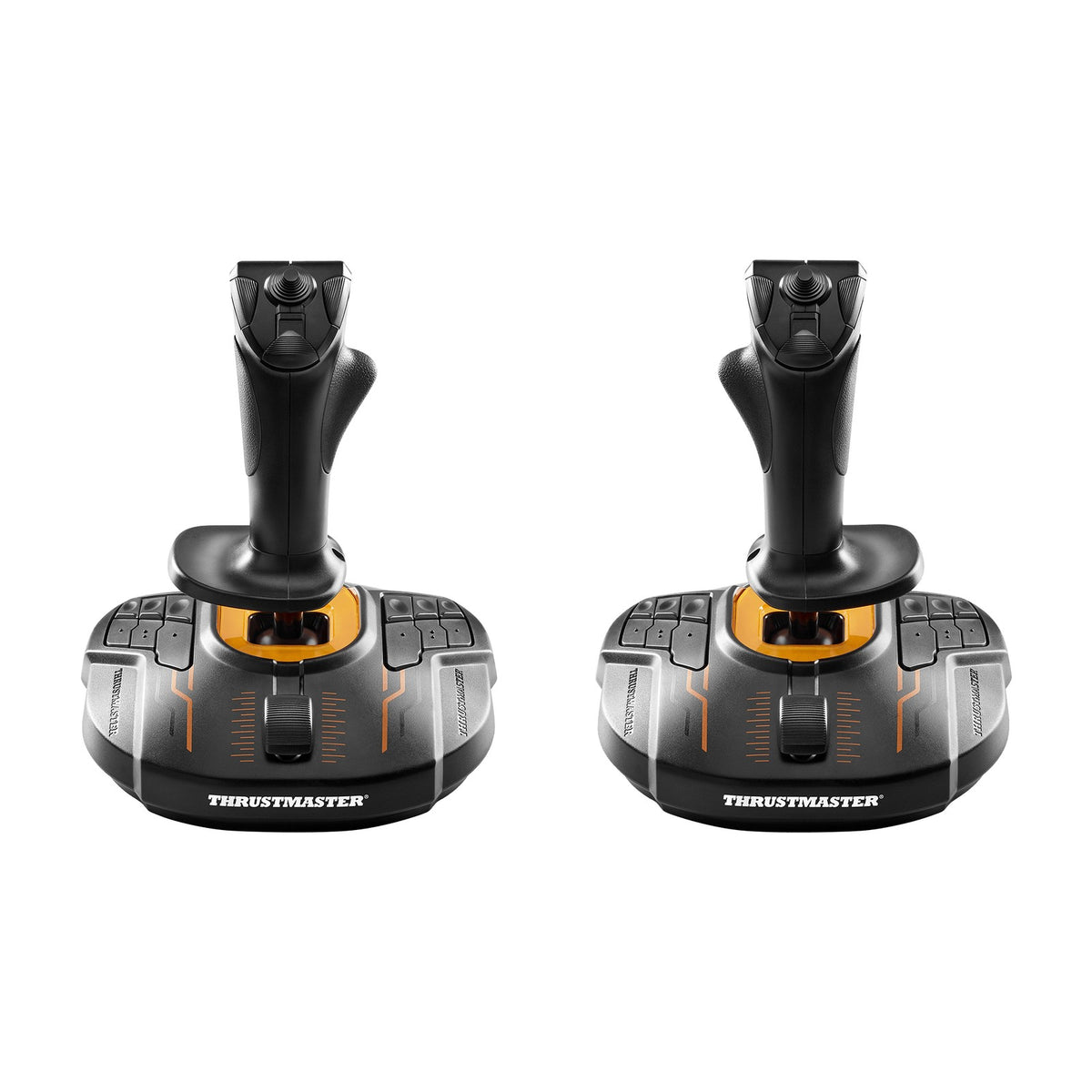 Thrustmaster T.16000M FCS Space Sim Duo, front view on a white background