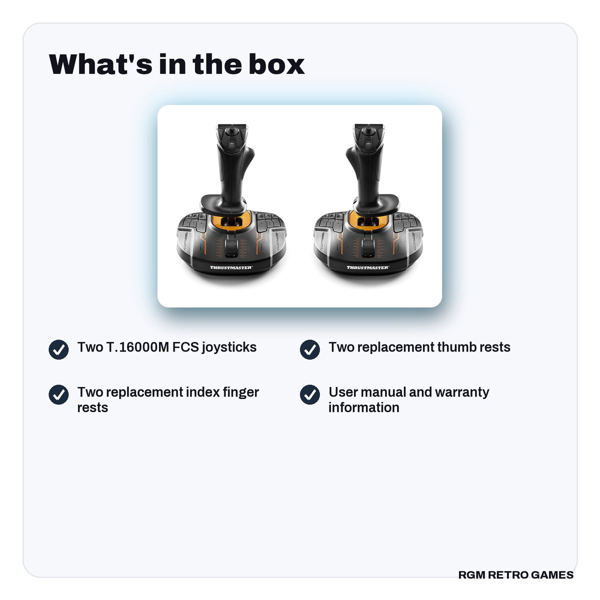 What's in the box with the Thrustmaster T.16000M FCS Space Sim Duo