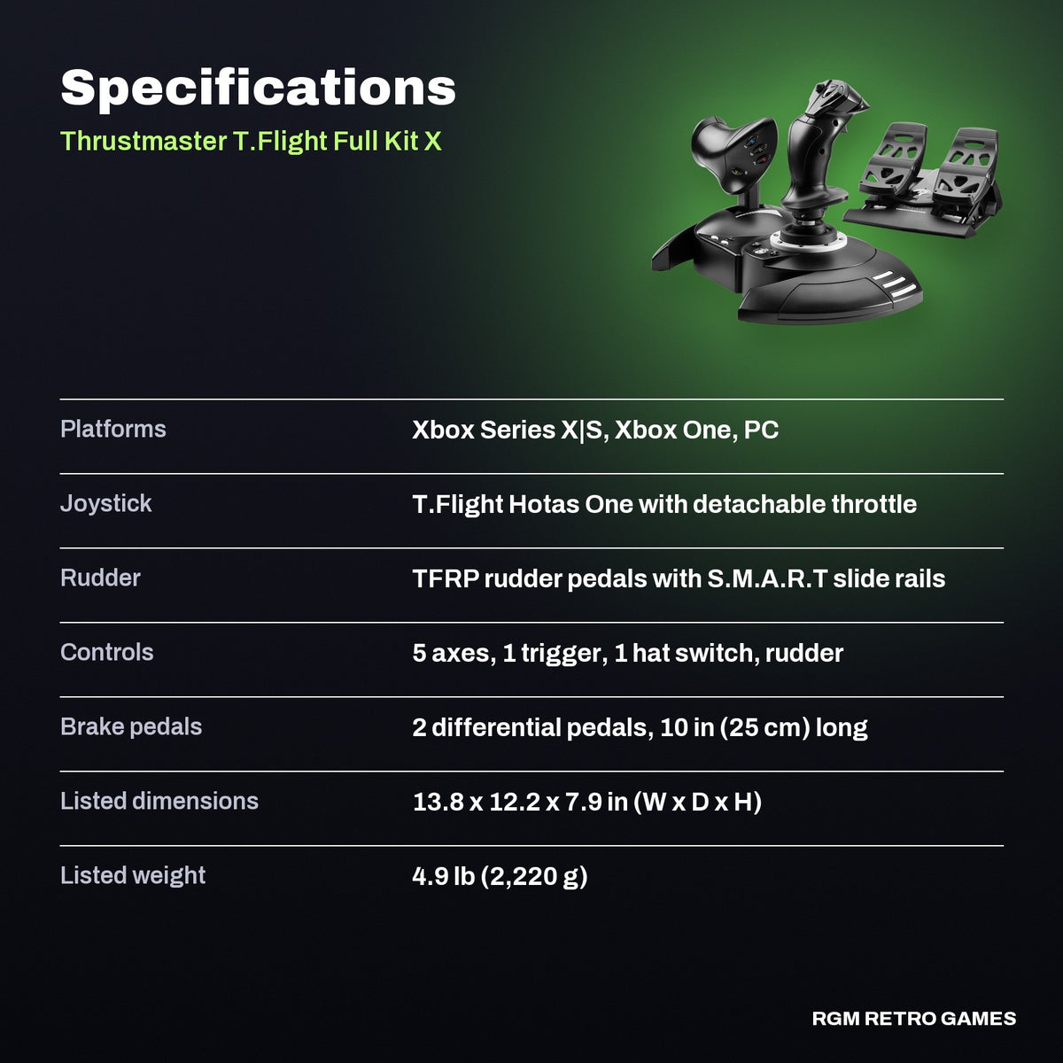 Thrustmaster T.Flight Full Kit X specifications