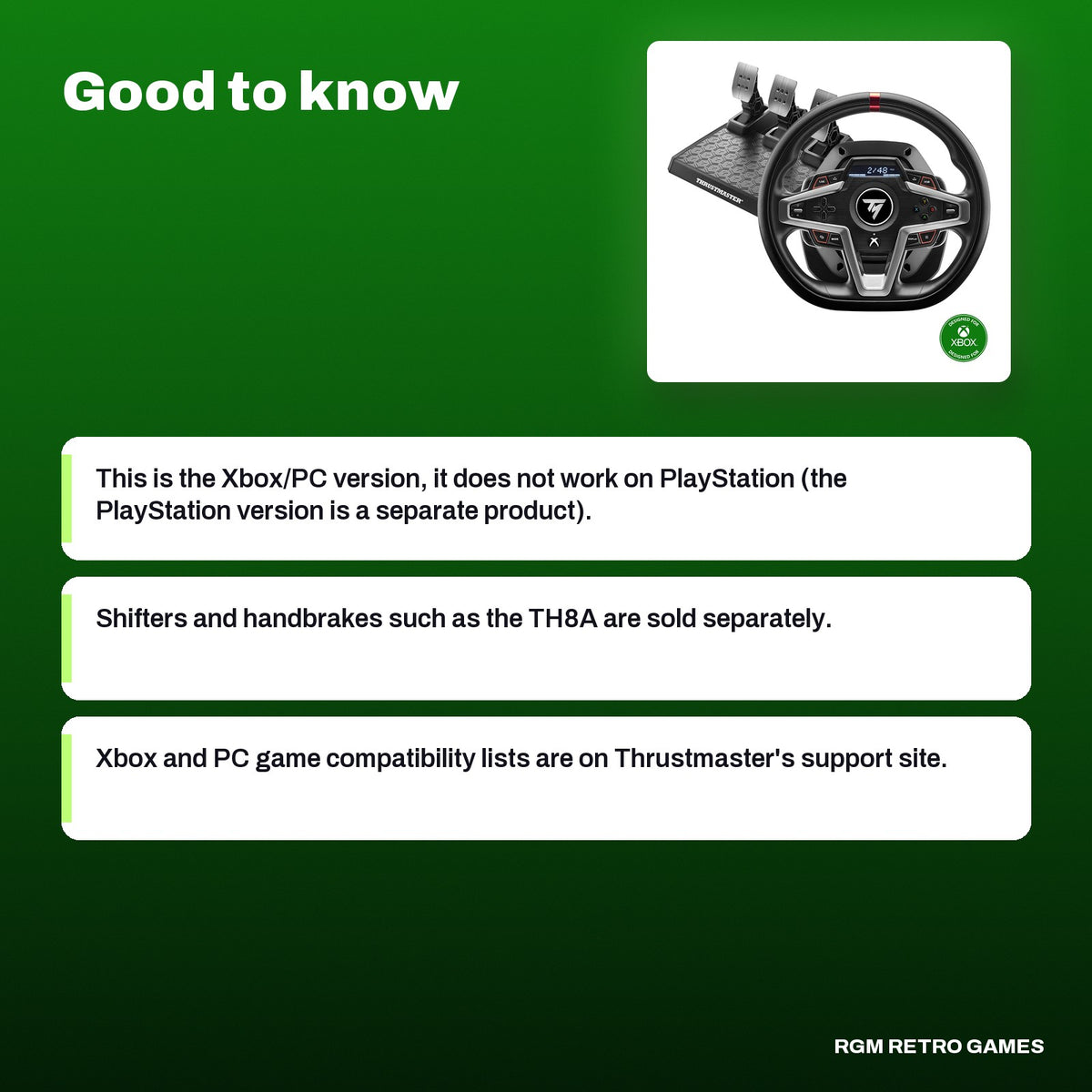 Thrustmaster T248 Racing Wheel and Magnetic Pedals for Xbox Series X|S, Xbox One and PC, good to know before you buy