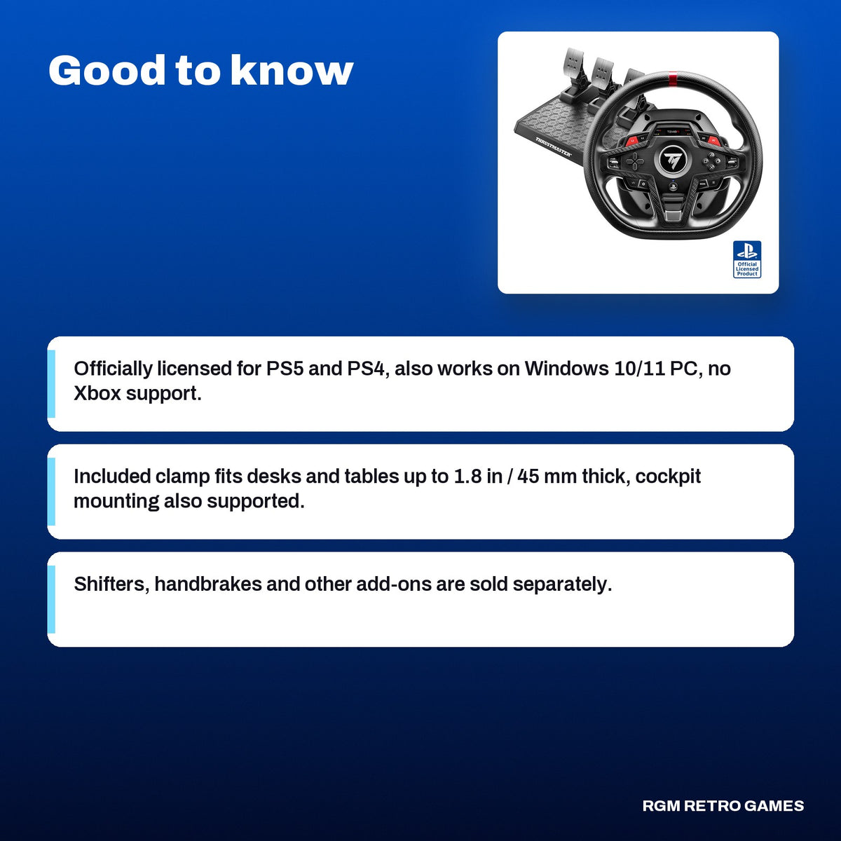 Thrustmaster T248R Racing Wheel and T3PM Magnetic Pedals (PS5, PS4, PC), good to know before you buy