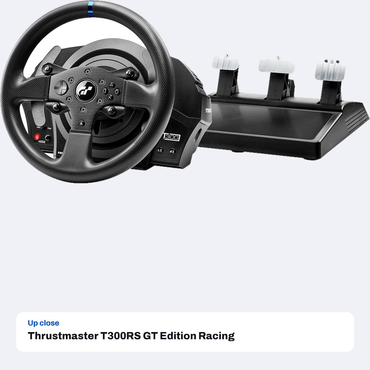 Thrustmaster T300RS GT Edition Racing Wheel and Pedals (PS5, PS4, PC), close-up detail