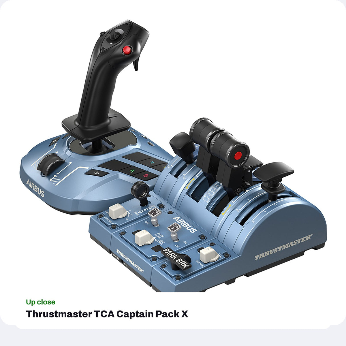 Thrustmaster TCA Captain Pack X Airbus Edition (Sidestick + Throttle Quadrant for Xbox Series X|S and PC), close-up detail