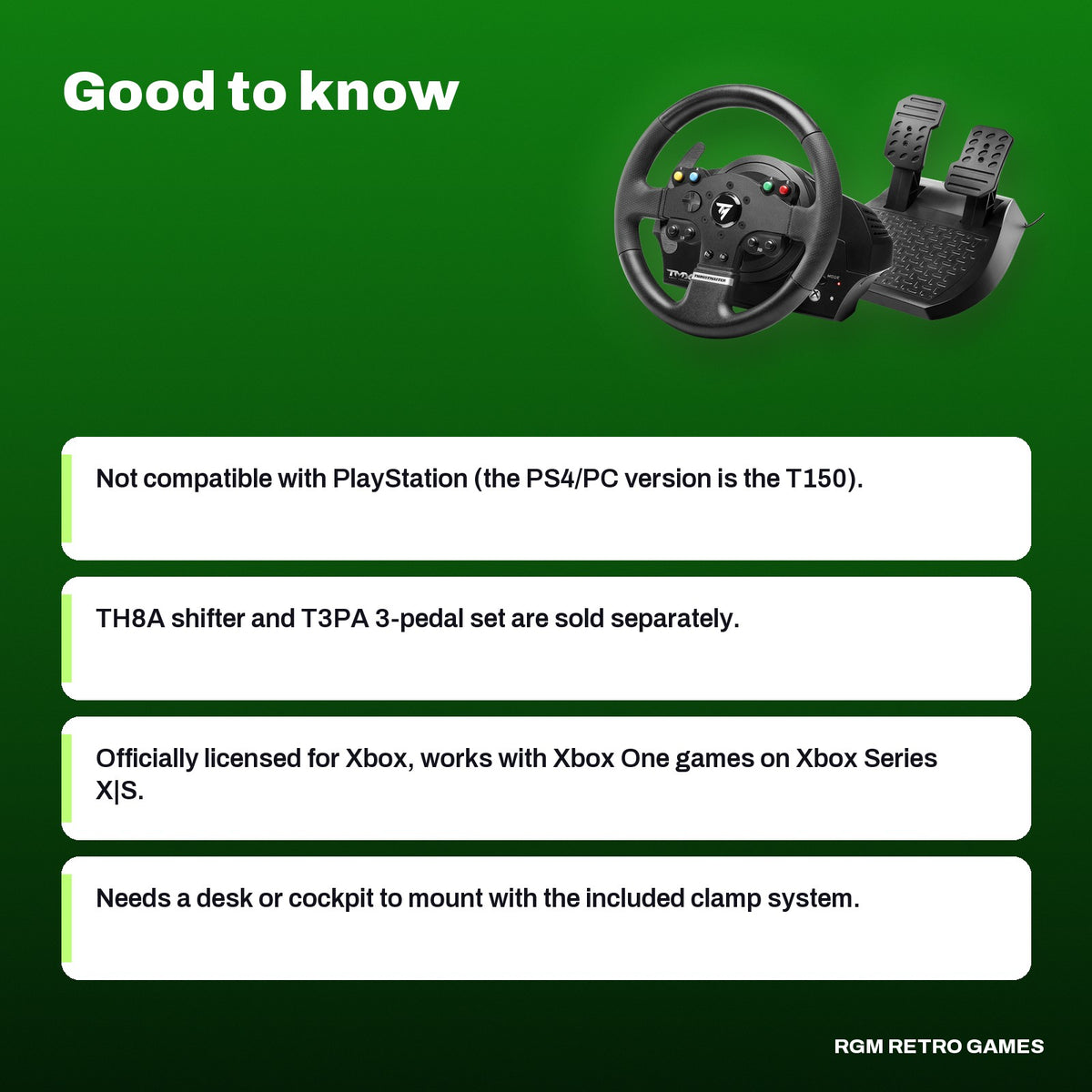 Thrustmaster TMX Force Feedback Racing Wheel with 2-Pedal Set (Xbox Series X|S, Xbox One, PC), good to know before you buy