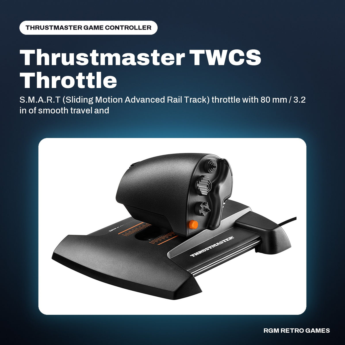 Thrustmaster TWCS Throttle (PC) in a Thrustmaster color scene
