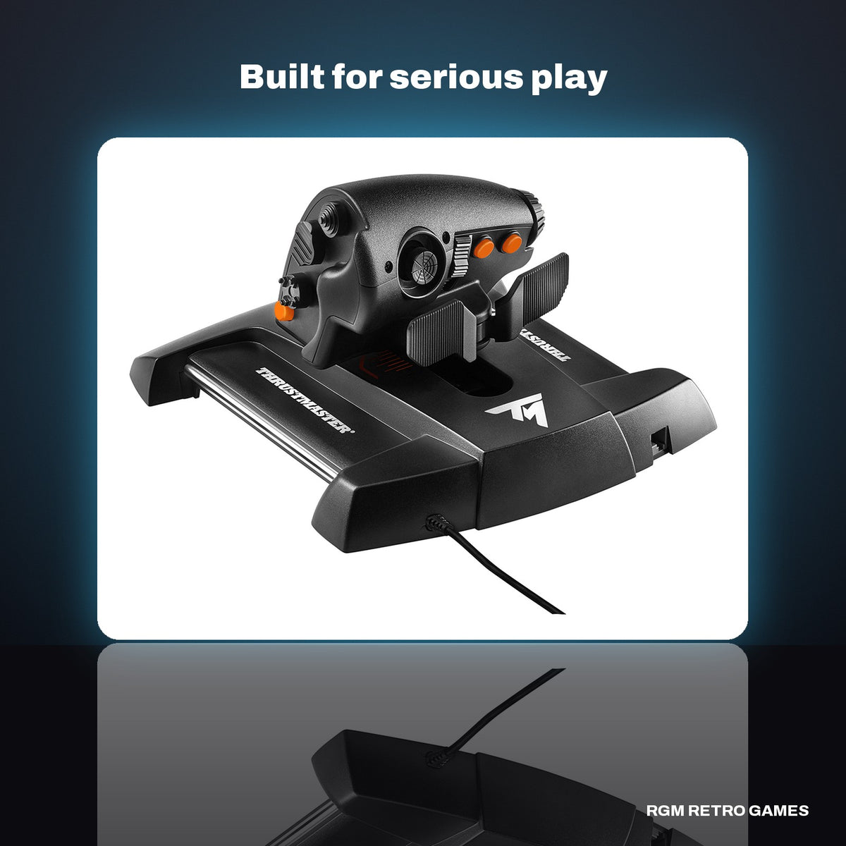 Thrustmaster TWCS Throttle (PC) in a dark studio setting