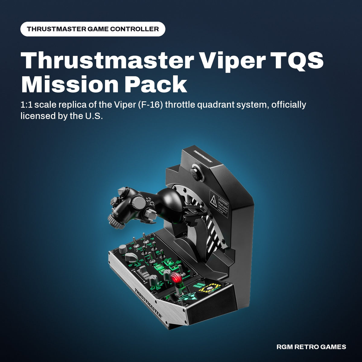 Thrustmaster Viper TQS Mission Pack (Throttle Quadrant + Viper Panel) for PC in a Thrustmaster color scene
