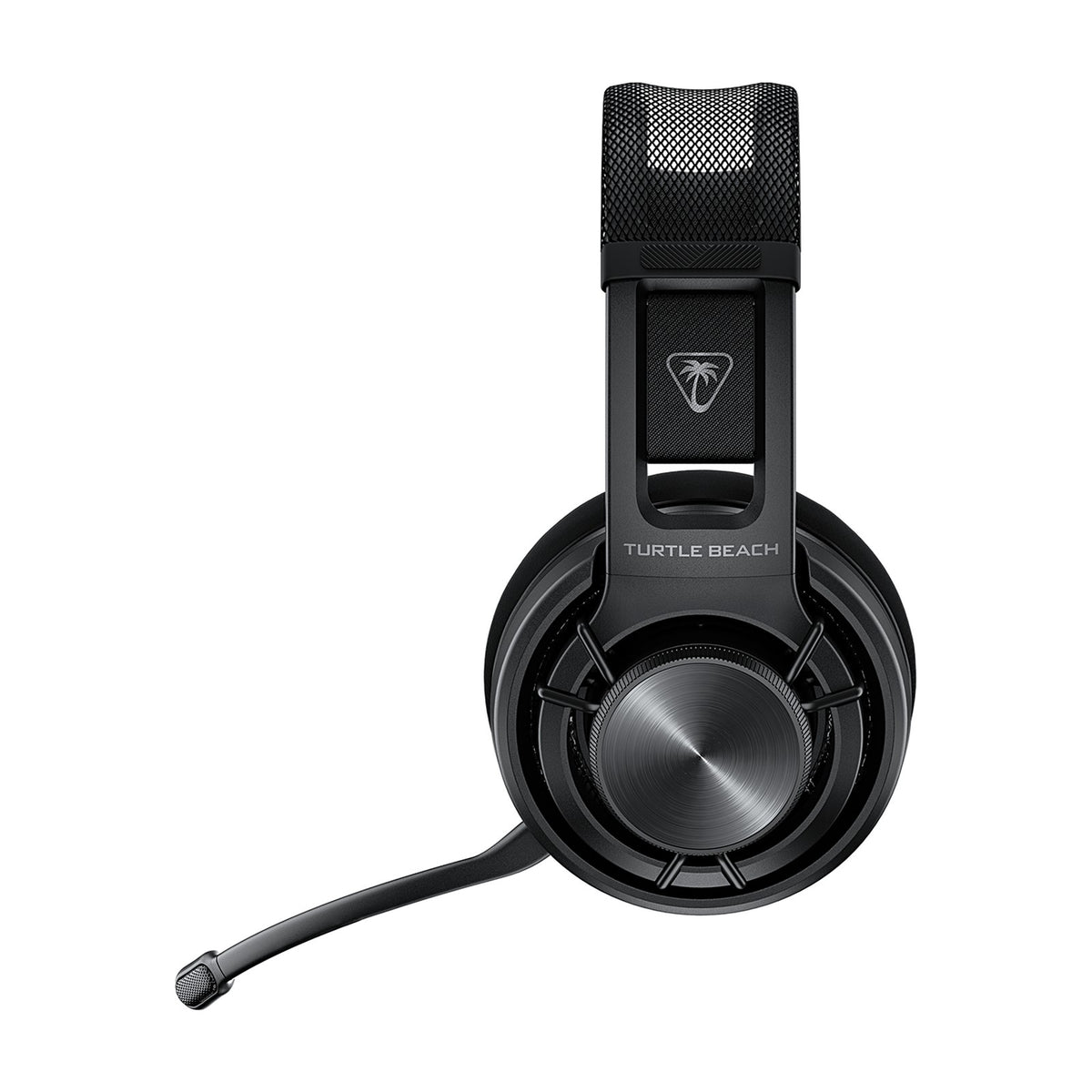 Turtle Beach Atlas Air Wireless Open-Back Gaming Headset - Black, front view on a white background