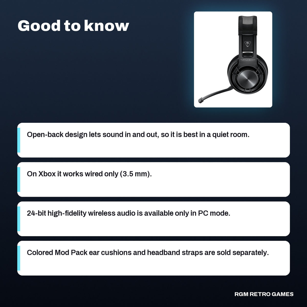 Turtle Beach Atlas Air Wireless Open-Back Gaming Headset - Black, good to know before you buy