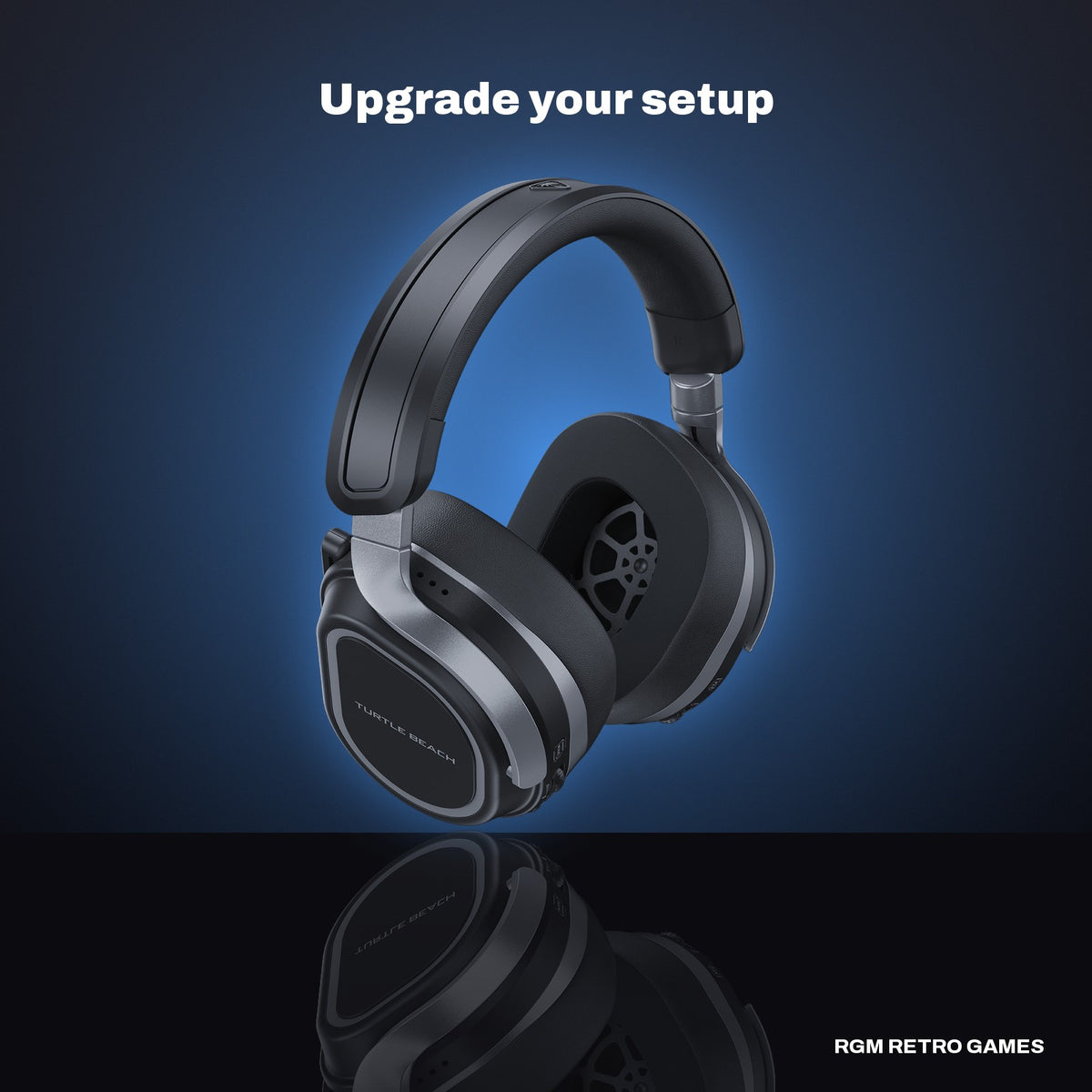 Turtle Beach Stealth 700 Gen 3 Wireless Multiplatform Gaming Headset for PlayStation (Black) in a dark studio setting