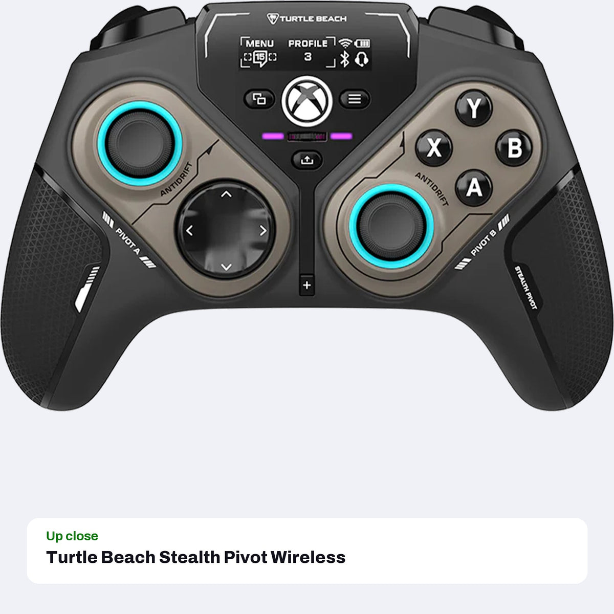 Turtle Beach Stealth Pivot Wireless Smart Controller, close-up detail