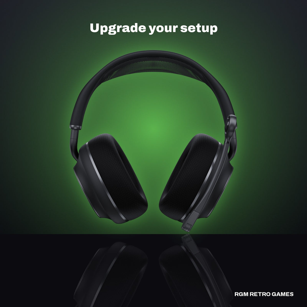 Turtle Beach Stealth Pro II Wireless Gaming Headset for Xbox (Black) in a dark studio setting