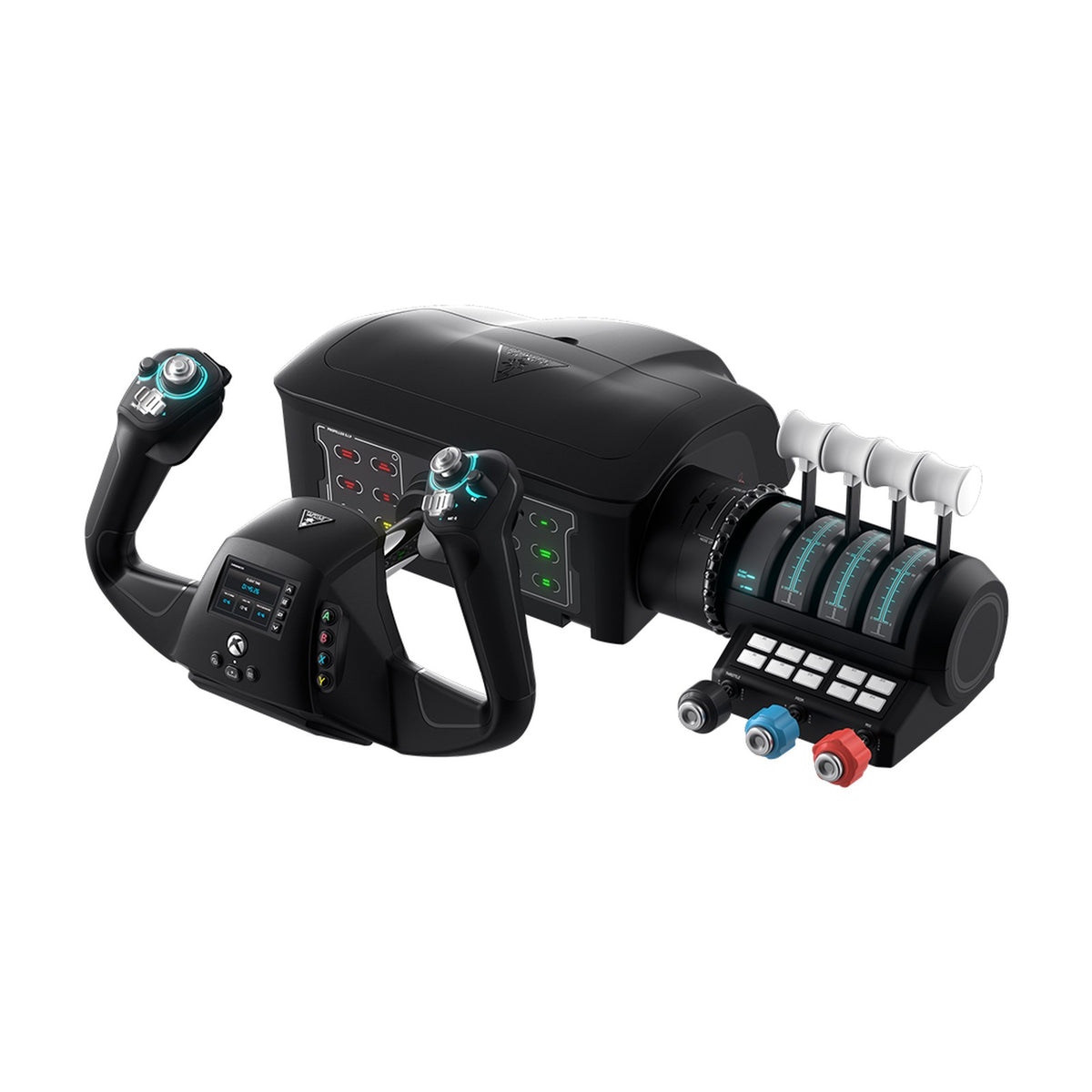 Turtle Beach VelocityOne Flight Universal Control System, front view on a white background