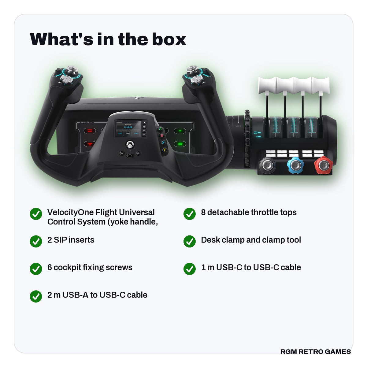 What's in the box with the Turtle Beach VelocityOne Flight Universal Control System