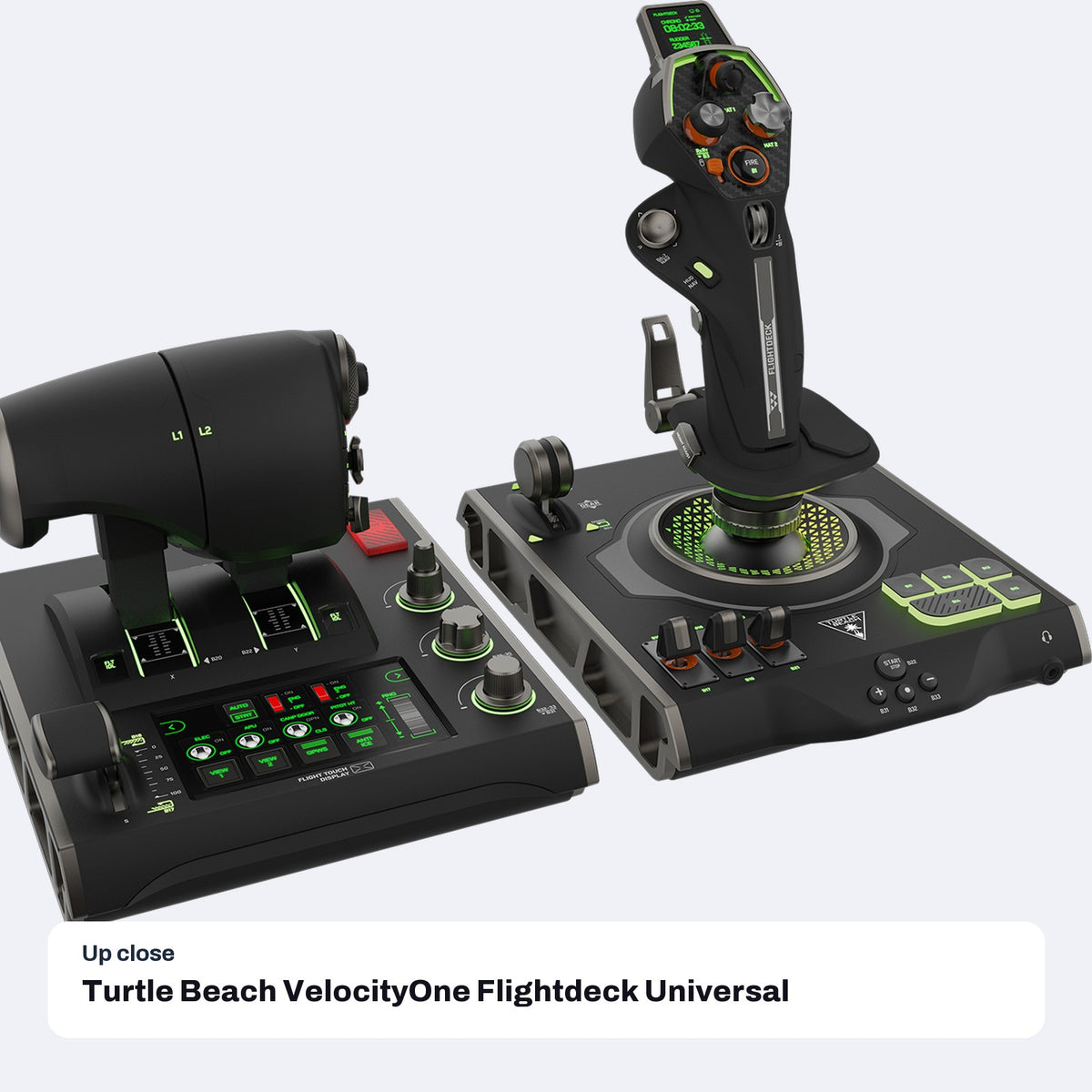 Turtle Beach VelocityOne Flightdeck Universal HOTAS Simulation System for Windows PC, close-up detail