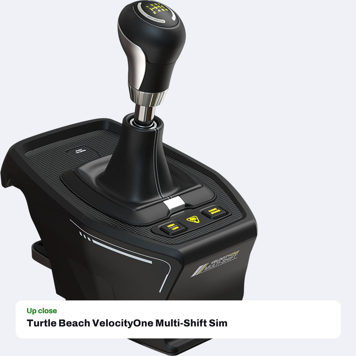 Turtle Beach VelocityOne Multi-Shift Sim Racing Shifter and Handbrake (Xbox, PC), close-up detail