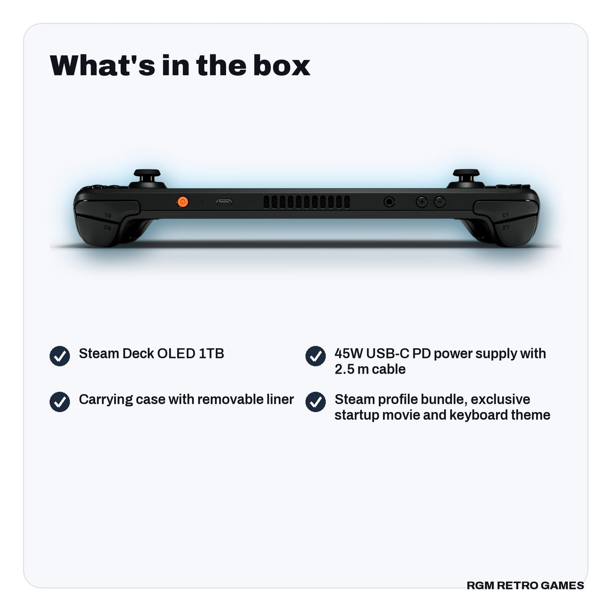 What's in the box with the Valve Steam Deck OLED 1TB