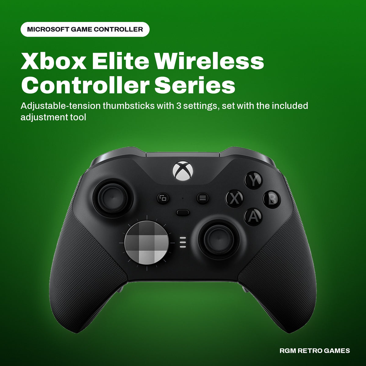 Xbox Elite Wireless Controller Series 2 (Black) in a Microsoft color scene