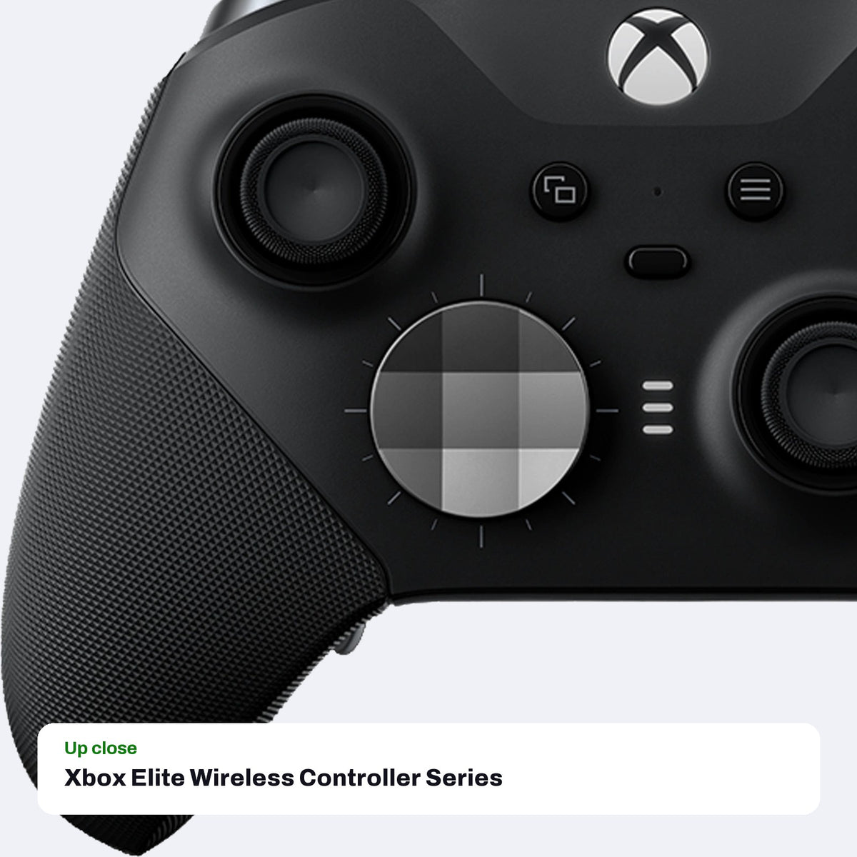 Xbox Elite Wireless Controller Series 2 (Black), close-up detail