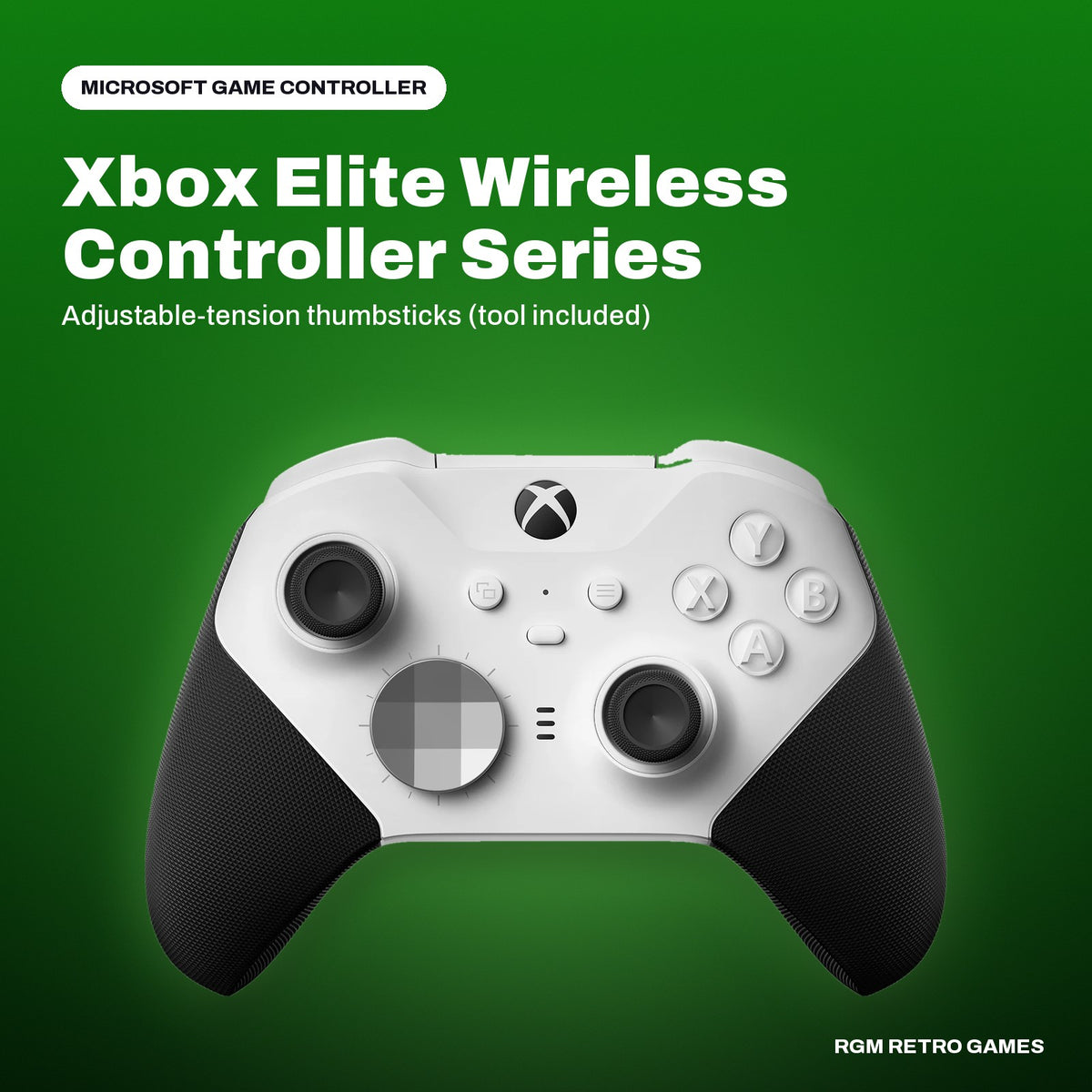 Xbox Elite Wireless Controller Series 2 - Core (White) in a Microsoft color scene