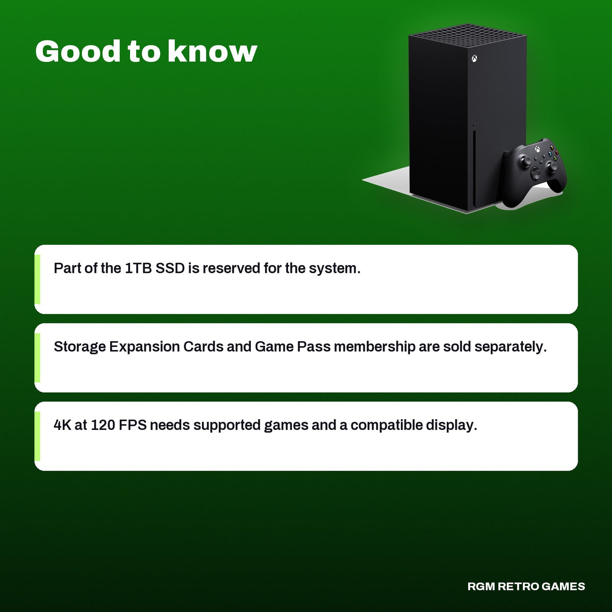 Xbox Series X 1TB Console - Carbon Black, good to know before you buy