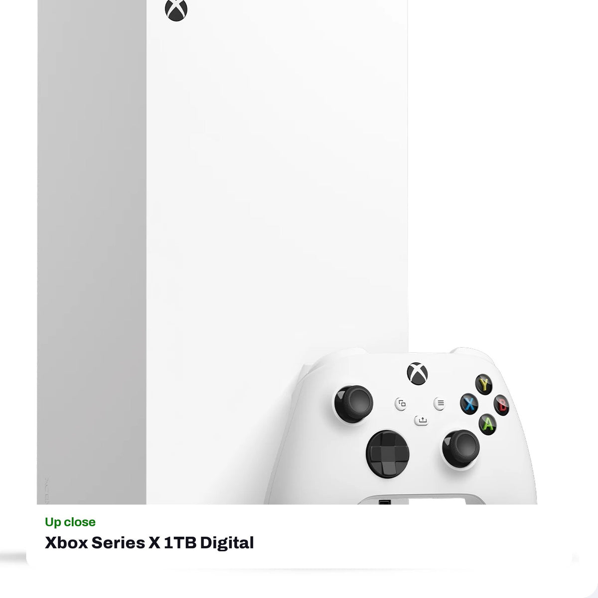 Xbox Series X 1TB Digital Edition Console - Robot White, close-up detail