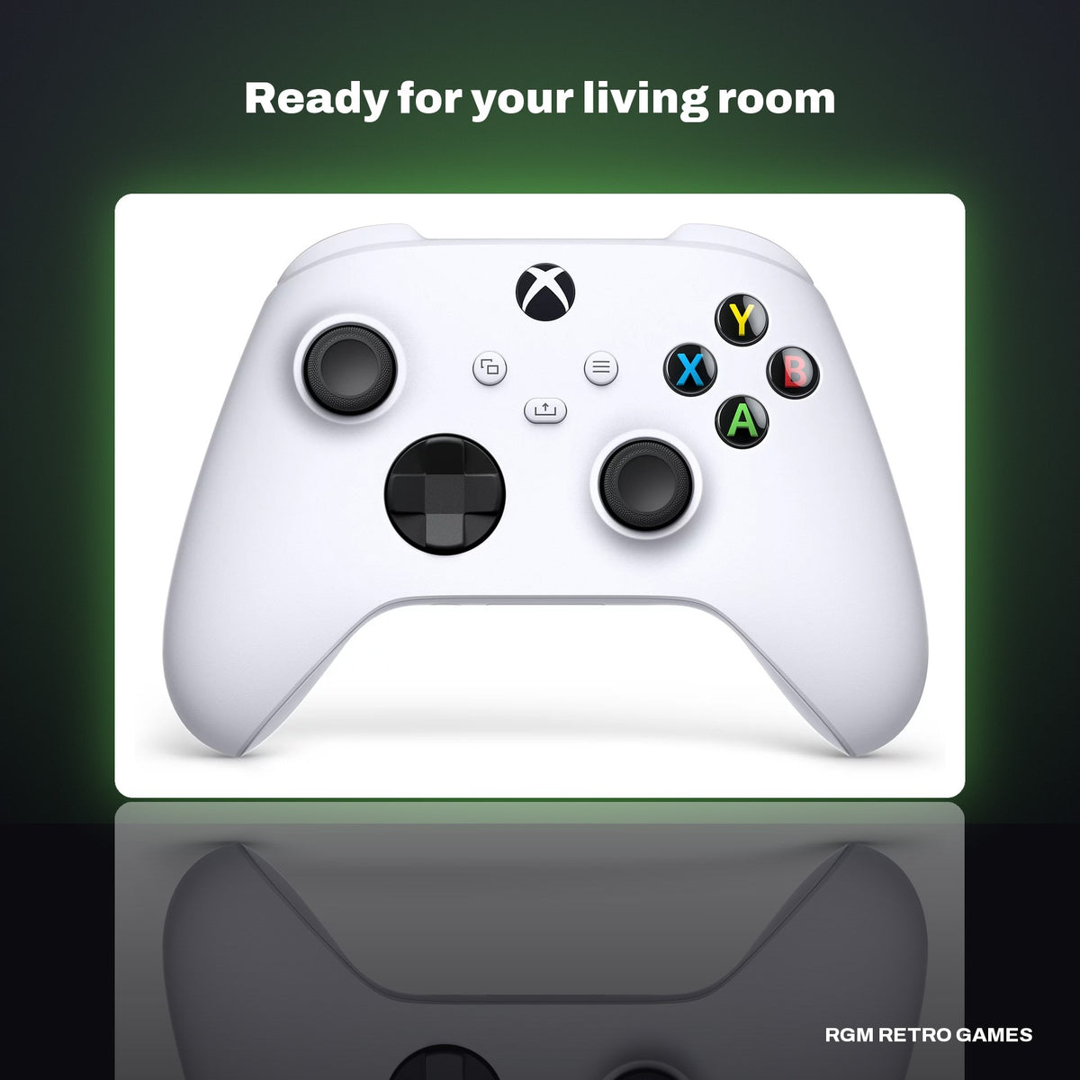 Xbox Series X 1TB Digital Edition Console - Robot White in a dark studio setting